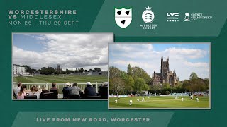 🔴 Worcestershire vs Middlesex Day One  LV Insurance County Championship [upl. by Alaj]