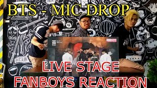 BTS  MIC DROP LIVE STAGE REACTION FANBOYS VERSION  HIPHOP ON POINT [upl. by Hales365]