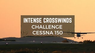 Intense Crosswinds Challenge Cessna 150 at CYOS  Pilots Skill and DecisionMaking Tested [upl. by Iel89]