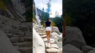 RUNNING IN YOSEMITE NATIONAL PARK 🏃🏻‍♀️⛰️ running yosemite runner [upl. by Nepets959]