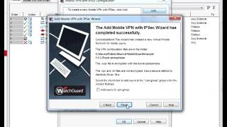 17 how to configure mobile IPsec VPN on watchguard [upl. by Enialem]