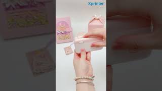 💗Unboxing Xprinter Inkless Label Printer HP4 ASMR labelprinter sticker restock organization [upl. by Tnomel414]