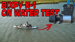 Jet Motor On A Kayak Speed  Bixpy K1 On Water Test [upl. by Antonio]