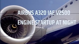 Airbus A320 IAE V2500 startup [upl. by Hamilah]