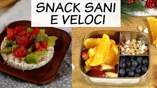 SPUNTINI SANI E VELOCI  Merenda Vegan [upl. by Erreipnaej243]