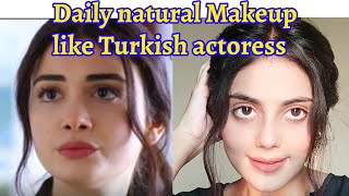 Daily makeup for university and office  Natural makeup looks  Turkish inspired makeup  Becute [upl. by Akinhoj]