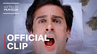 Steve Carell Gets Waxed  The 40YearOld Virgin  Netflix [upl. by Merrielle472]