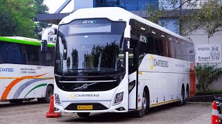 India’s Second  Volvo B8R 9600 15M MultiAxle  AC Seater  Chartered First  AICTSL  IndoreBhopal [upl. by Torp]