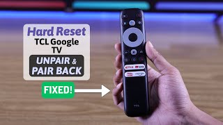 TCL Google TV Remote Not Working  Fixed in Few Sec Reset amp RePair [upl. by Yblehs726]