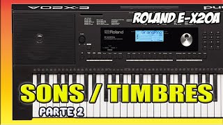 SONS DO TECLADO ROLAND EX20A  Review  Tutorial de TIMBRES [upl. by Elad]