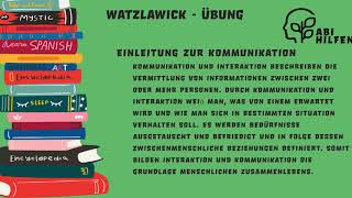 gestörte Kommunikation Fallbeispiel Axiome Watzlawick  Abihilfen FOS BOS Abi Pädagogik Psychologie [upl. by Emilee]