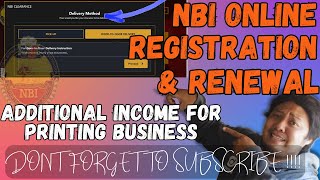 ADDITIONAL INCOME SA ATING PRINTING BUSINESS  NBI ONLINE REGISTRATION AND RENEWAL [upl. by Janot]