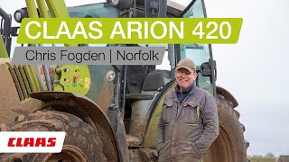 CLAAS ARION 420  Chris Fogden [upl. by Imim517]