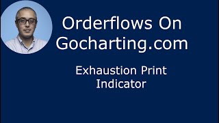 Gocharting Exhaustion Print Indicator Orderflows Trader [upl. by Pippo528]