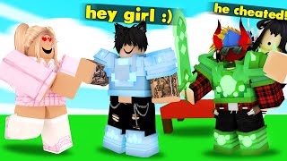 He Cheated On His GIRLFRIEND So I Got PAYBACK ROBLOX BEDWARS [upl. by Hanavas985]