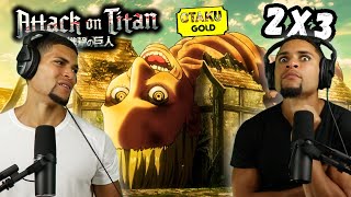 WHO DAT  ATTACK ON TITAN  2x3 REACTION [upl. by Aurlie]