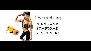 Overtraining Signs and Symptoms [upl. by Warrin]