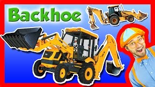 Backhoe Excavator for Kids  Explore A Backhoe [upl. by Adnalro]