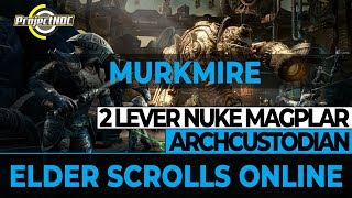 ESO  Archcustodian 2 Lever Nuke Magicka Templar POV Murkmire [upl. by Naelopan]