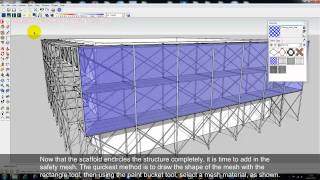 Sketchup Tutorial Scaffold Creation [upl. by Linis]