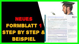 BAföG Antrag  Das neue Formblatt 1 2024  Antrag Ausfüllhilfe  inklusive Beispiel [upl. by Nosae]