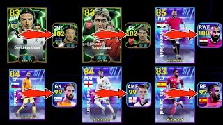 Daily Game Beckham T Adams Salah Oblak Palmer Carvajal Best Training Guide in eFootball 2025 [upl. by Pihc]