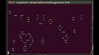 Conways game of life implementation in Go [upl. by Delanty]