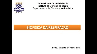 Biofísica da respiração turma de fonoaudiologia [upl. by Ycam213]