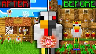 AI Chickens Simulate CIVILIZATION in Minecraft 2 EPISODE [upl. by Oiruam71]