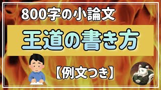 800字の小論文の「王道の書き方」教えます【僕はこれで大学入りました】 [upl. by Tnairb]