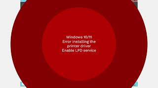 Error in installing the shared printer driver Windows 10 or 11Enable LPD service [upl. by Schinica]