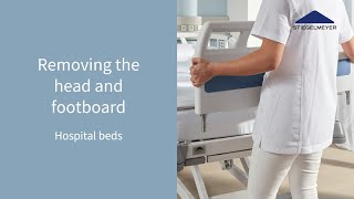 Hospital beds  Instructional video  Removal headboard amp footboard  Stiegelmeyer [upl. by Rockey]