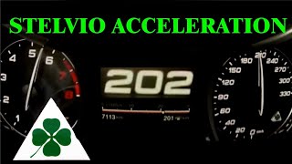 Alfa Romeo STELVIO QUADRIFOGLIO 510hp acceleration 0100kmh 0200kmh Launch control 2020 [upl. by Nosreg]