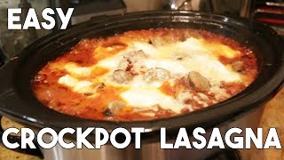 BEST Slow Cooker Lasagna  Easy [upl. by Lennahs284]