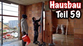 Hausbau Teil 59 HTRohr anbringen und DiazedSicherungen auswechseln ElektroM [upl. by Mossman]