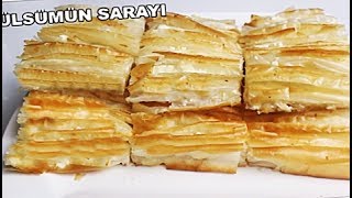 Citir perde börek  PiLELI BÖREK  perde börek  YUFKA BÖREK  GÜLSÜMÜN SARAYI [upl. by Idonna631]