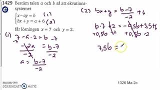 Matematik 5000 Ma 2c Kapitel 1 Ekvationssystem Substitutionsmetoden 1326 [upl. by Leland]