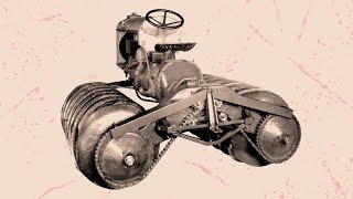 Screw propelled vehicle Fordson by Armstead Snow Motor historical footage [upl. by Zephaniah]