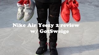 Nike Air Yeezy 2 review  Red October Solar amp Plats  Shot by GotSweige [upl. by Philemon448]