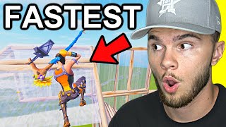 Reacting To The FASTEST Fortnite Builder EVER [upl. by Aiuqal]