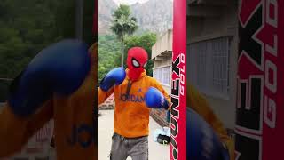 Spyder man hitting me 🥺🥊spyderman comedy shorts [upl. by Skilken]