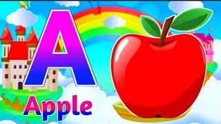 ABCD rhymes a for apple b for ball cartoon a for apple b for ball song video abcd cartoon video [upl. by Ayot22]