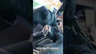 Reviewing A Patek Philippe Aquanaut In A Ferrari Roma 👀  watches cars [upl. by Aneert]