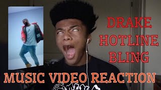 DRAKE  HOTLINE BLING MUSIC VIDEO REACTION [upl. by Eissert]