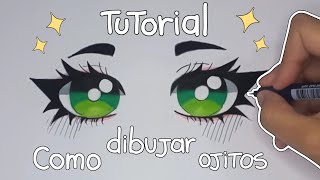 Tutorial de como dibujo los ojitos tutorial on how to draw eyes ✨️ [upl. by Singleton]