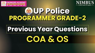 UP Police Programmer Grade  2 🎯 COA amp OS 🎯 Previous Year Question Paper and Solution [upl. by Anisah79]