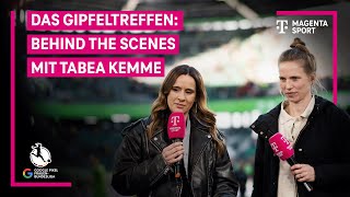 Behind the Scenes mit Tabea Kemme VfL Wolfsburg gegen FC Bayern  FrauenBundesliga  MAGENTA SPORT [upl. by Lessur]