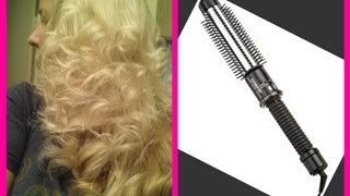 HOW TO CURL HAIR WITH A INSTANT HEAT HOT BRUSH [upl. by Elaynad]