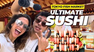 Ultimate Tokyo Fish Market Sushi Sushi Daiwa  Toyosu Fish Market [upl. by Enayd69]