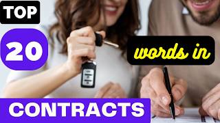 How to Understand Legal Contracts Top 20 Terms Made Easy [upl. by Tasia]